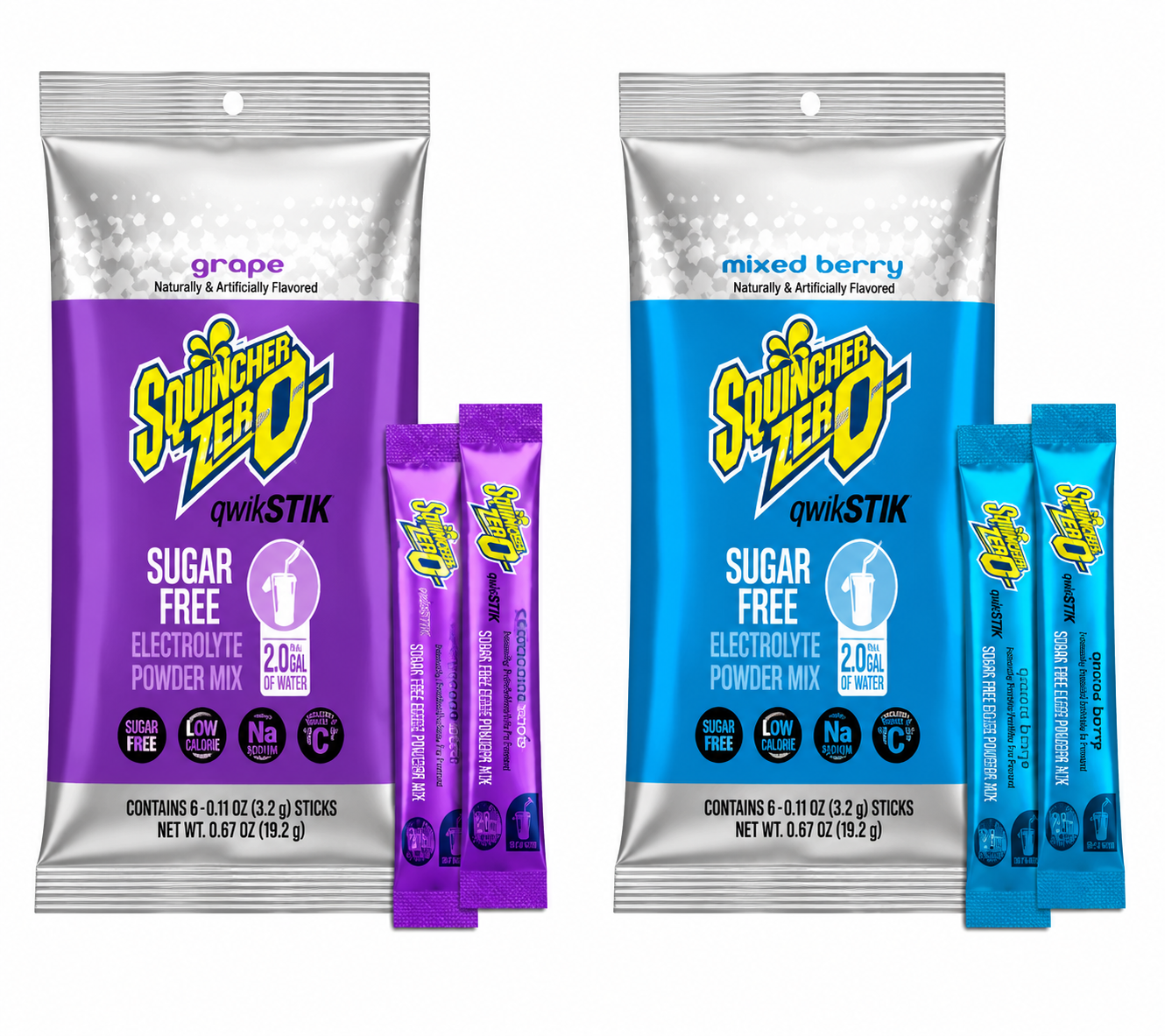 Sqwincher® Qwik Stik ZERO Assorted