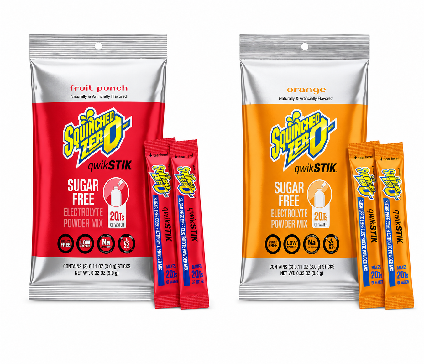 Sqwincher® Qwik Stik ZERO Assorted